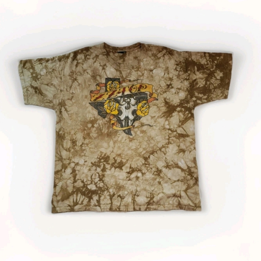 Liquid Blue ZZ Top T-Shirt "That Little Old Band From Texas" Brown Size XL
